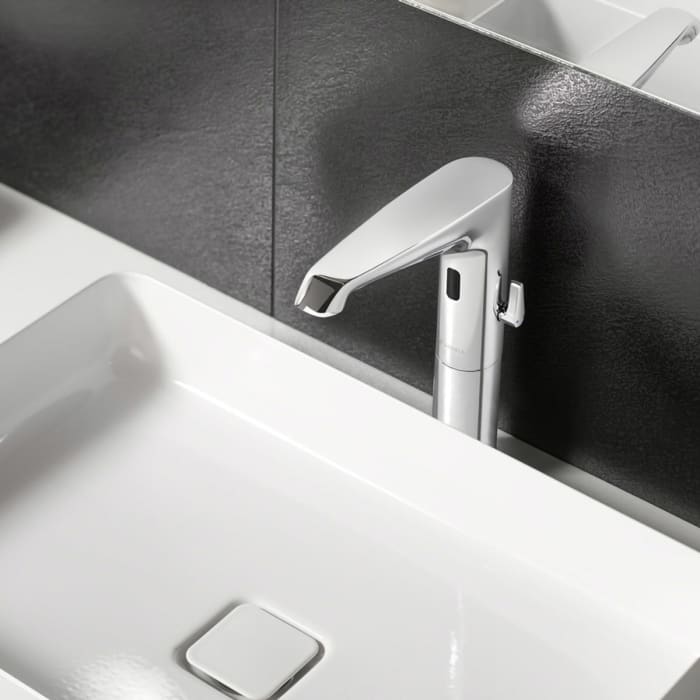 Schell XERIS E² Elektronische Waschtisch-Armatur mit Betteriebetrieb, Hochdruck-Kaltwasser, L