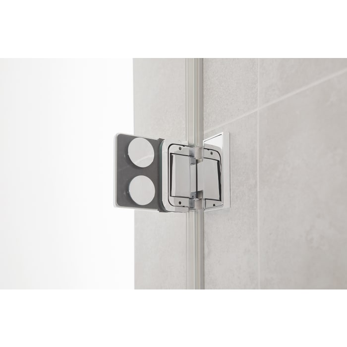 Sprinz Granat Drehtür mit Festteil für Nische bis 100 x 210 cm