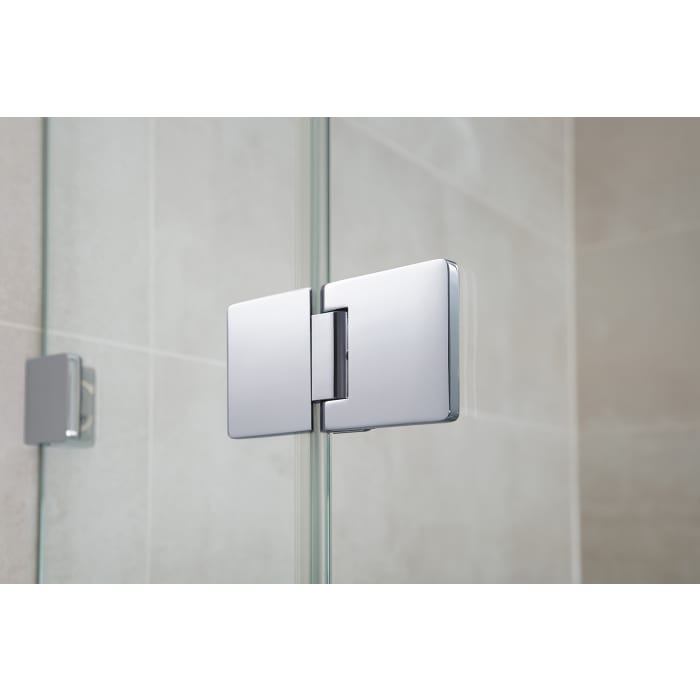 Sprinz Granat Pendeltür mit Festteil für Nische bis 160 x 210 cm