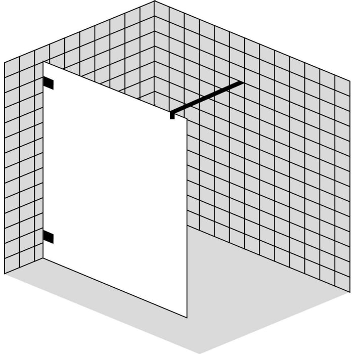 Sprinz Inloop Supersteel - feste Seitenwand 140 x 210 cm