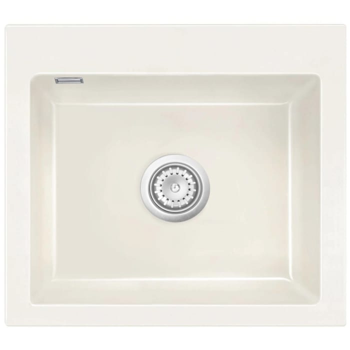 Systemceram Keradomo Mera 57 Einbauspüle mit Handbetätigung, ohne Hahnlochbohrung