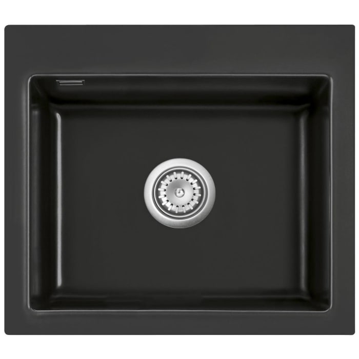 Systemceram Keradomo Mera 57 Einbauspüle mit Handbetätigung, ohne Hahnlochbohrung