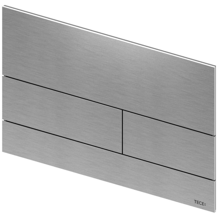 TECE TECEsquare II Metall WC-Betätigungsplatte mit Anti-Fingerprint Oberfläche für Zweimengentechnik