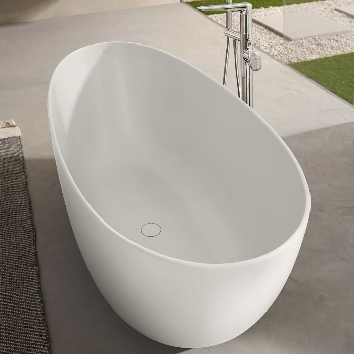 Villeroy & Boch Antao freistehende Badewanne 170 x 75 cm, mit SilentFlow