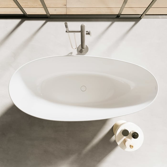 Villeroy & Boch Antao freistehende Badewanne 170 x 75 cm, mit SilentFlow