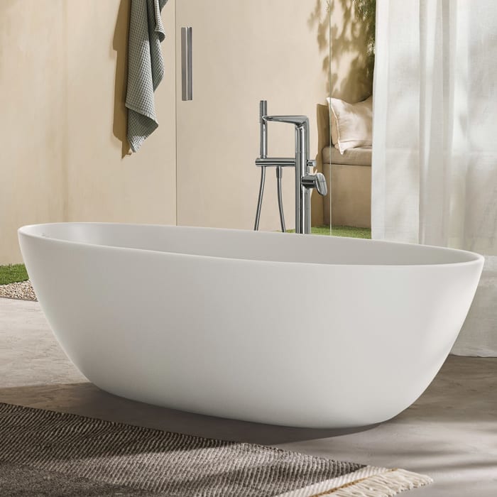 Villeroy & Boch Antao freistehende Badewanne 170 x 75 cm, mit SilentFlow