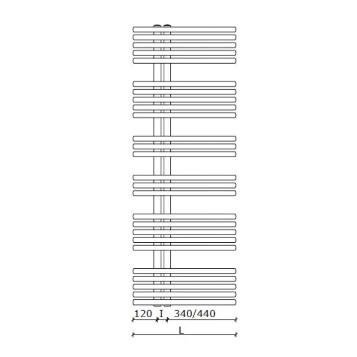 Life Badheizkörper 140,2 x 61 cm