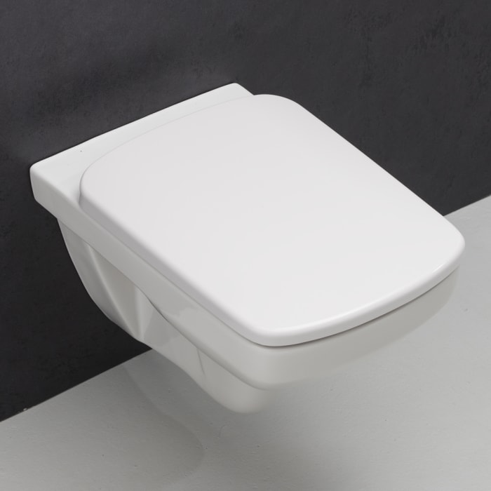 Design / Fara Wand-Tiefspül-WC spülrandlos inkl. WC-Sitz