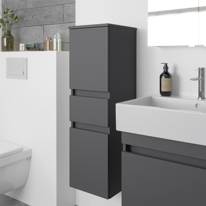 Lodge Seitenschrank 100 cm mit 2 Türen und 1 Auszug, Anschlag links