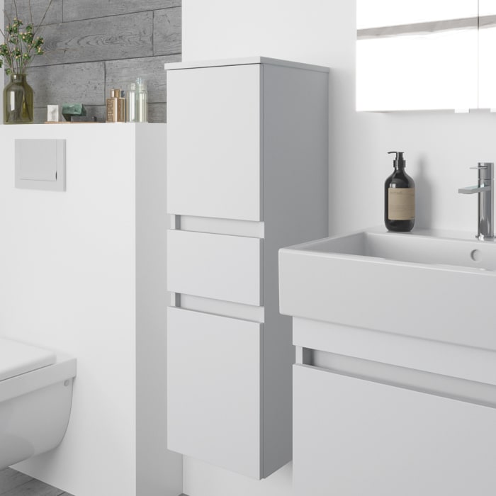 Lodge Seitenschrank 100 cm mit 2 Türen und 1 Auszug, Anschlag links