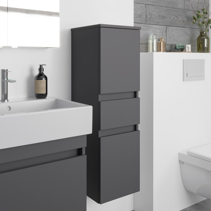 Lodge Seitenschrank 100 cm mit 2 Türen und 1 Auszug, Anschlag rechts