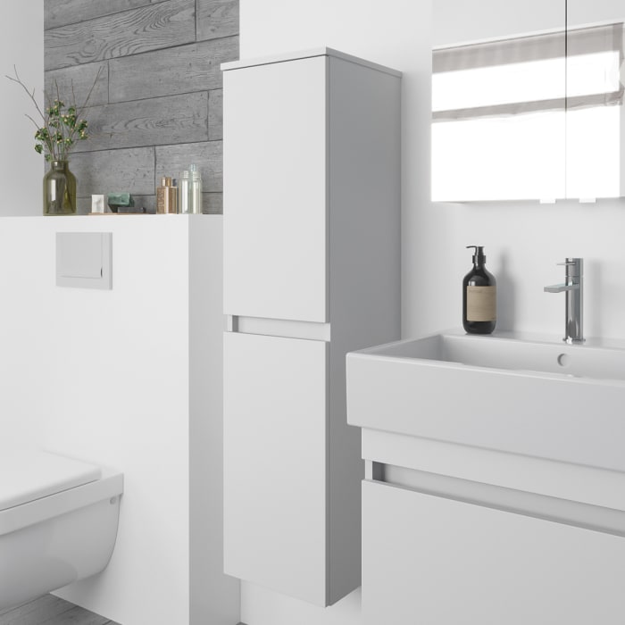 Lodge Seitenschrank 120 cm mit 2 Türen, Anschlag links