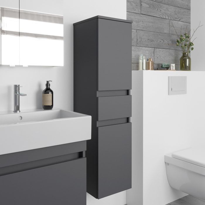 Lodge Seitenschrank 120 cm mit 2 Türen und 1 Auszug, Anschlag rechts