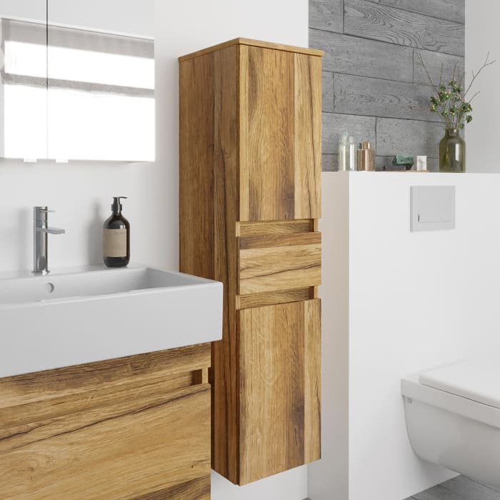 Lodge Seitenschrank 120 cm mit 2 Türen und 1 Auszug, Anschlag rechts