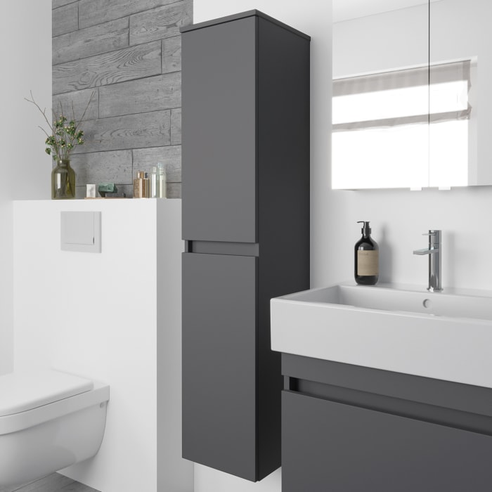 Lodge Seitenschrank 140 cm mit 2 Türen, Anschlag links