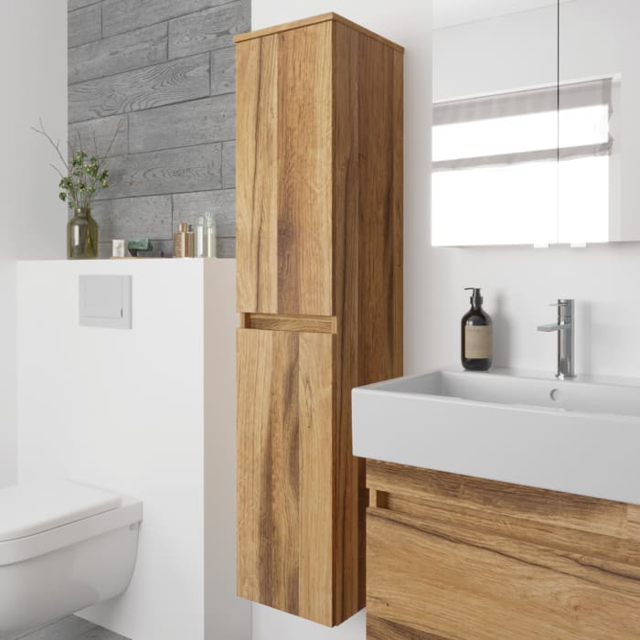 Lodge Seitenschrank 140 cm mit 2 Türen, Anschlag links