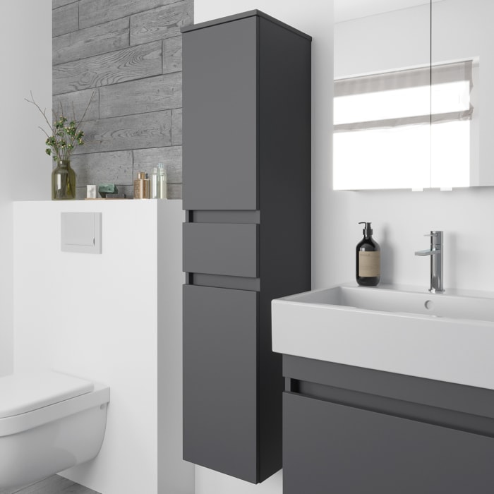 Lodge Seitenschrank 140 cm mit 2 Türen und 1 Auszug, Anschlag links