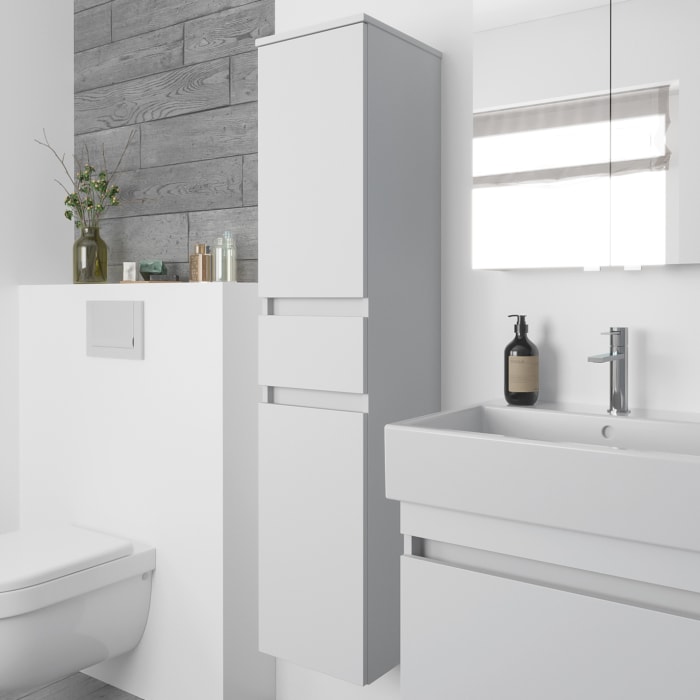 Lodge Seitenschrank 140 cm mit 2 Türen und 1 Auszug, Anschlag links