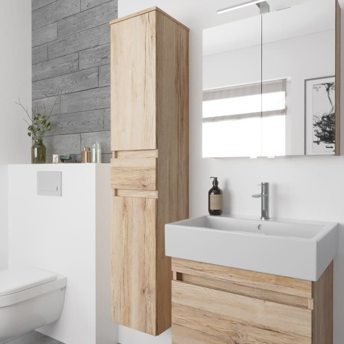 Lodge Seitenschrank 160 cm mit 2 Türen und 1 Auszug, Anschlag links