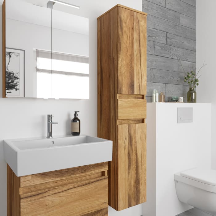 Lodge Seitenschrank 160 cm mit 2 Türen und 1 Auszug, Anschlag rechts