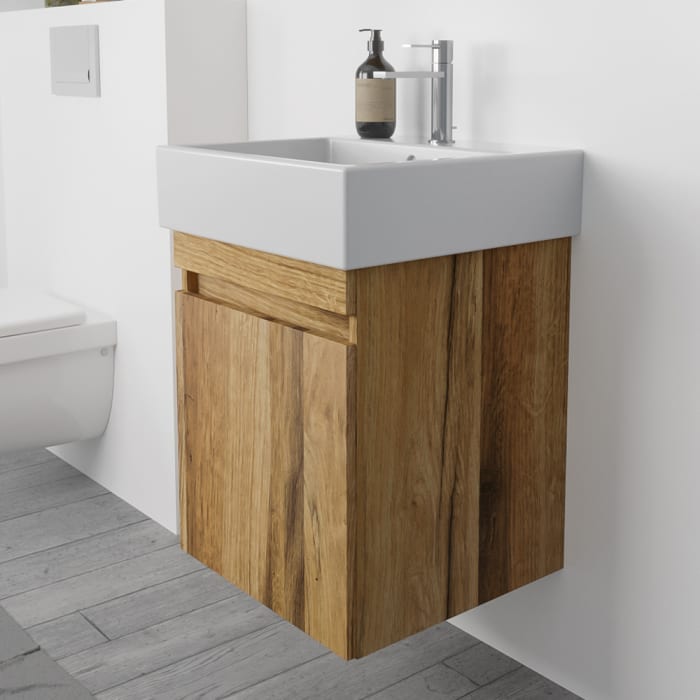 Lodge Waschtischunterschrank 40 cm mit 1 Tür, Anschlag links für Waschtisch Duravit Vero Air