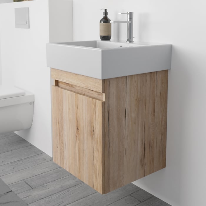 Lodge Waschtischunterschrank 46 cm mit 1 Tür, Anschlag rechts für Waschtisch Duravit Vero Air