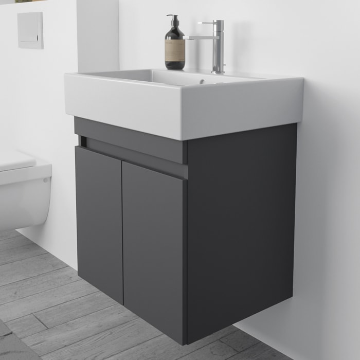Lodge Waschtischunterschrank 56 cm mit 2 Türen für Waschtisch Duravit Vero Air