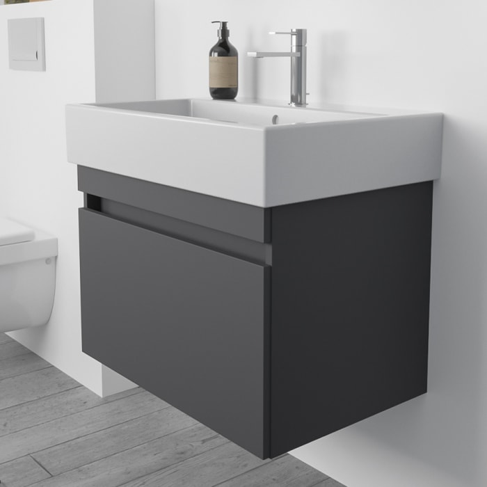Lodge Waschtischunterschrank 66 cm mit 1 Auszug für Waschtisch Duravit Vero Air