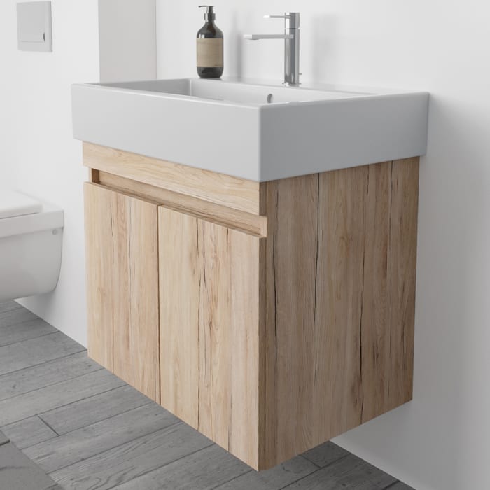 Lodge Waschtischunterschrank 66 cm mit 2 Türen für Waschtisch Duravit Vero Air