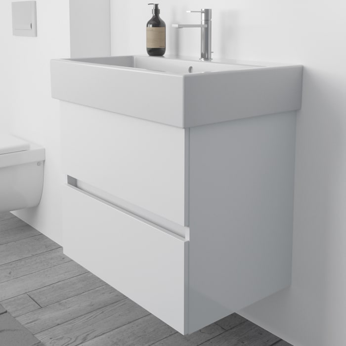 Lodge Waschtischunterschrank 66 cm mit 2 Auszügen für Waschtisch Duravit Vero Air