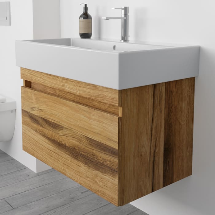 Lodge Waschtischunterschrank 76 cm mit 1 Auszug für Waschtisch Duravit Vero Air