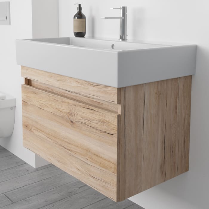 Lodge Waschtischunterschrank 76 cm mit 1 Auszug für Waschtisch Duravit Vero Air