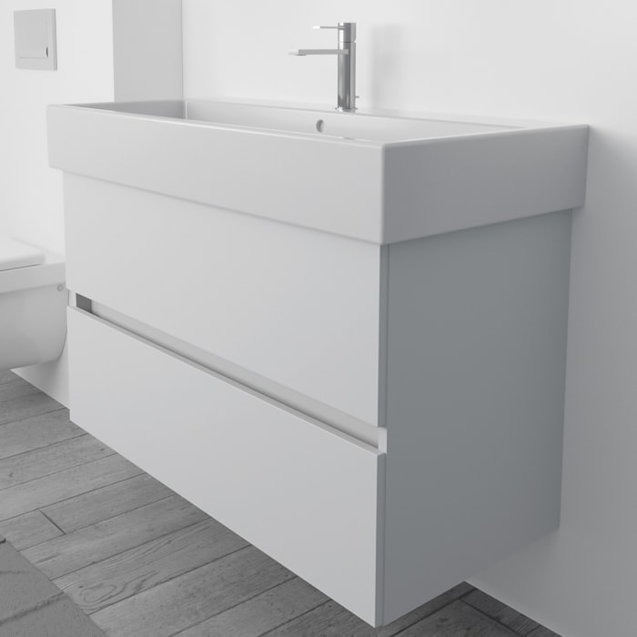 Lodge Waschtischunterschrank 95 cm mit 2 Auszügen für Waschtisch Duravit Vero Air