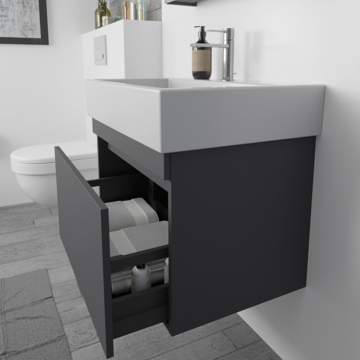 Lodge Waschtischunterschrank 66 cm mit 1 Auszug für Waschtisch Duravit Vero Air