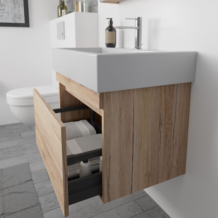 Lodge Waschtischunterschrank 115 cm mit 1 Auszug für Waschtisch Duravit Vero Air