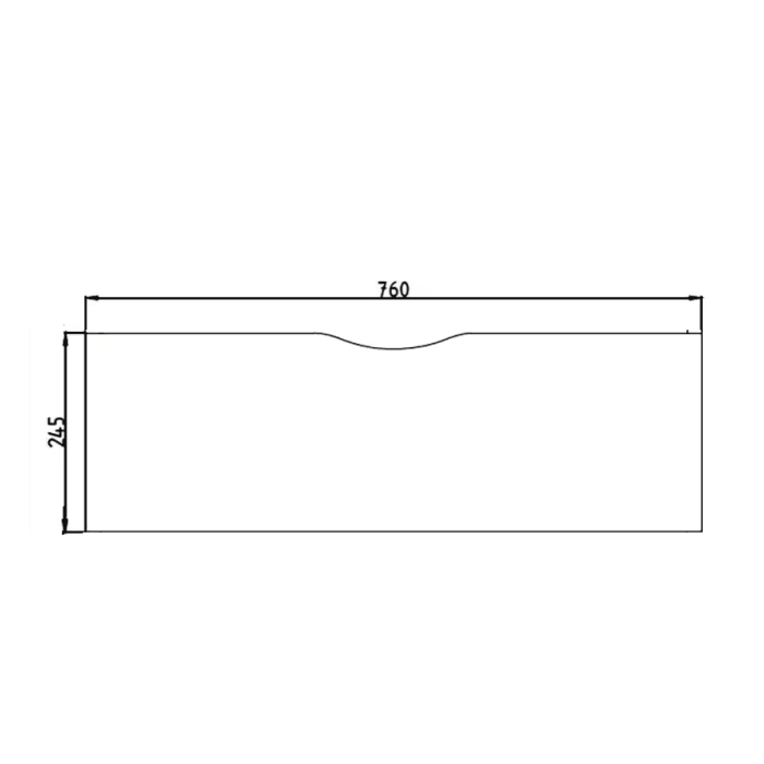 Home Ersatz-Front oben für Waschtischunterschrank Art. 21NG1311080E