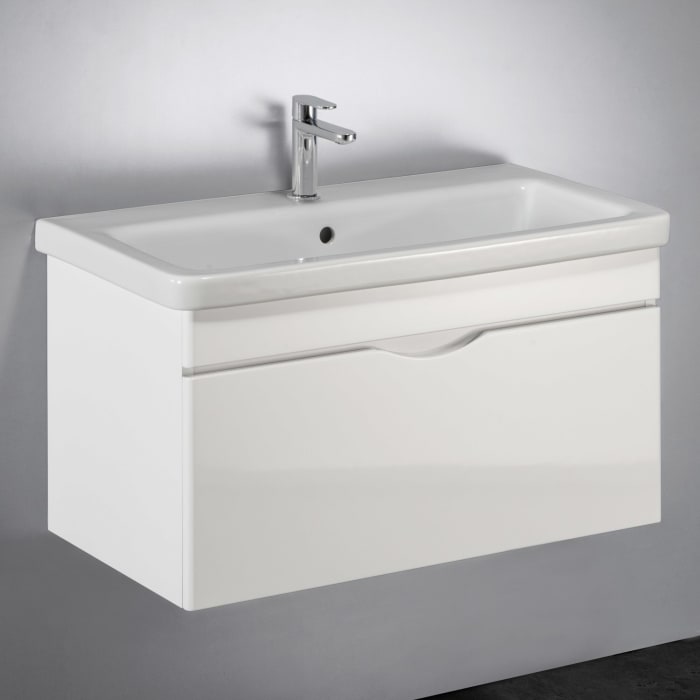 Home Waschtisch mit Unterschrank 80 cm, 1 Auszug