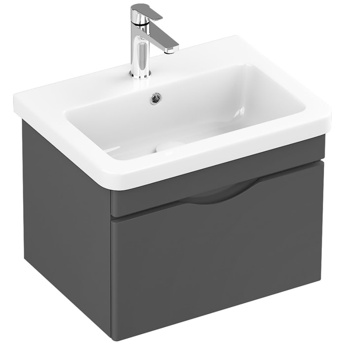 Home Waschtisch mit Unterschrank 60 cm, 1 Auszug