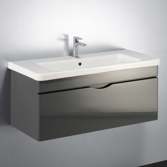 Home Waschtischunterschrank 100 cm, 1 Auszug