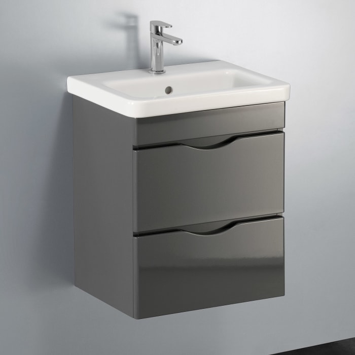 Home Waschtischunterschrank 50 cm, 2 Auszüge