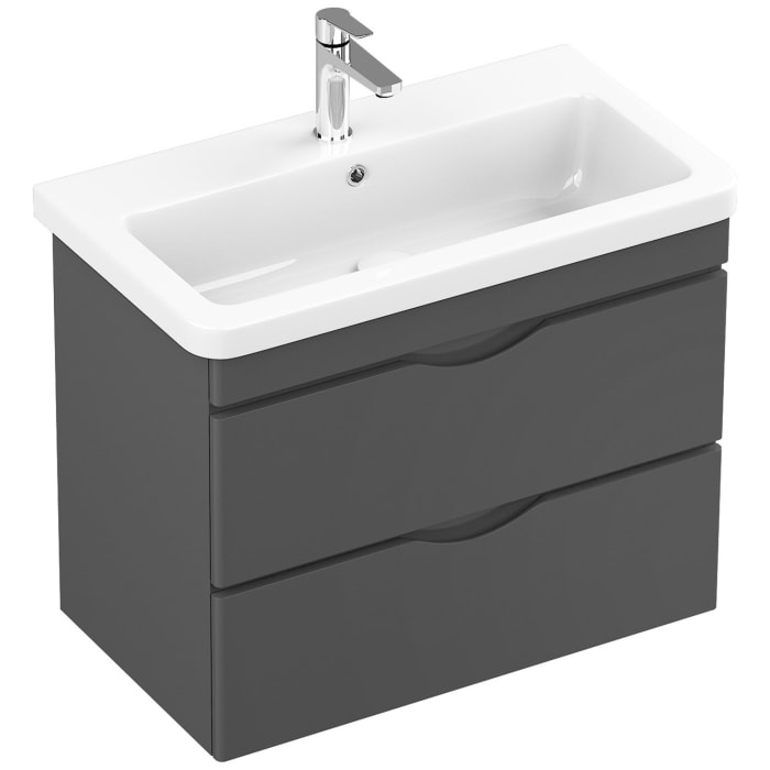 Home Waschtischunterschrank 80 cm, 2 Auszüge