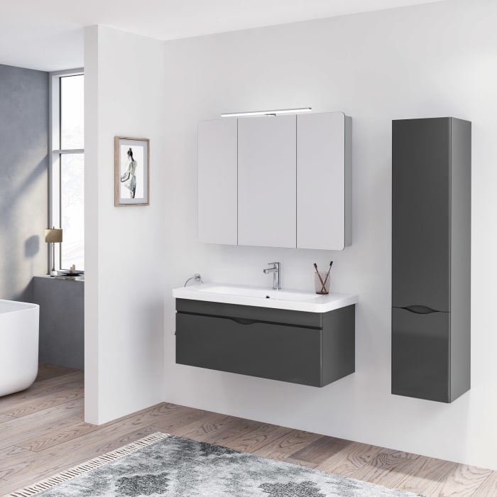 Home Waschtischunterschrank 100 cm, 1 Auszug