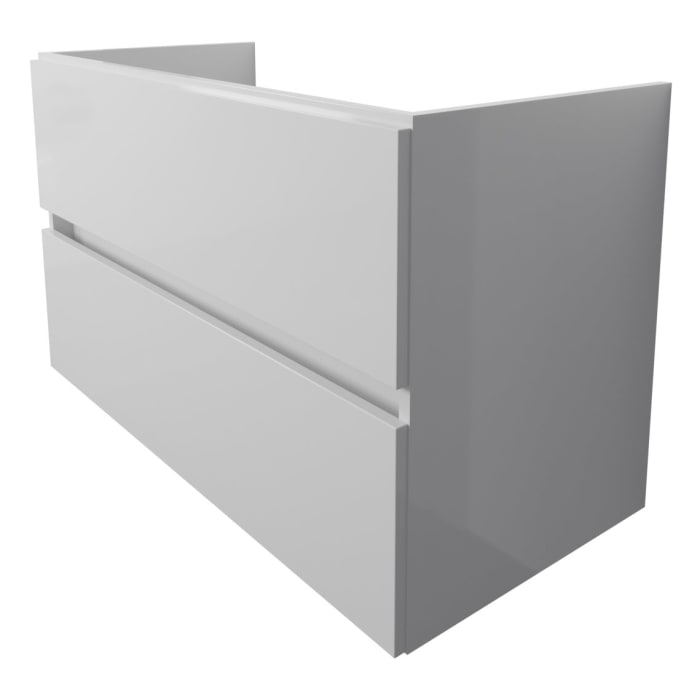 Lodge Waschtischunterschrank 95 cm mit 2 Auszügen für Waschtisch Villeroy & Boch Subway 2.0