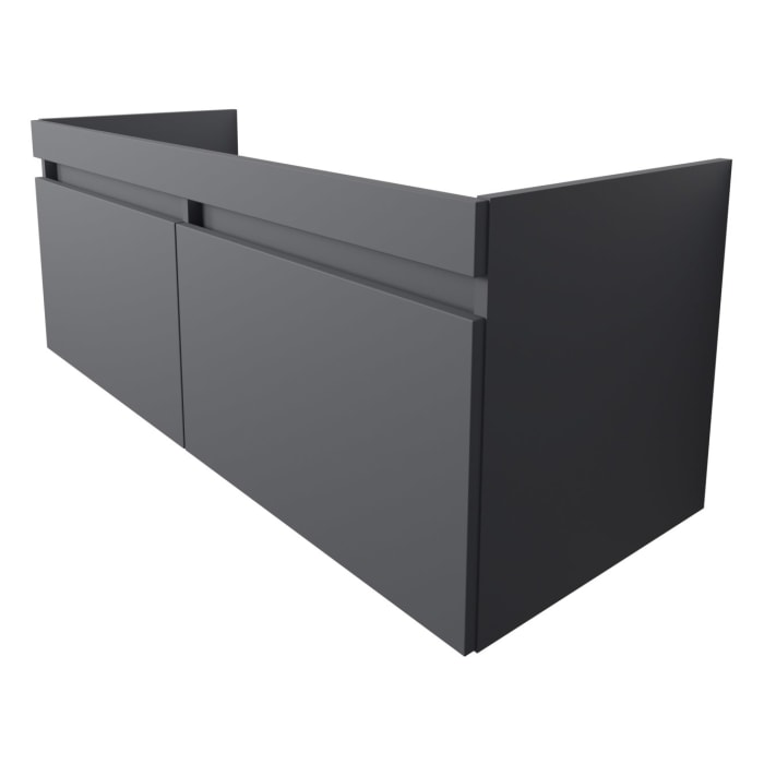 Lodge Doppel-Waschtischunterschrank 128 cm mit 2 Auszügen für Waschtisch Geberit Renova