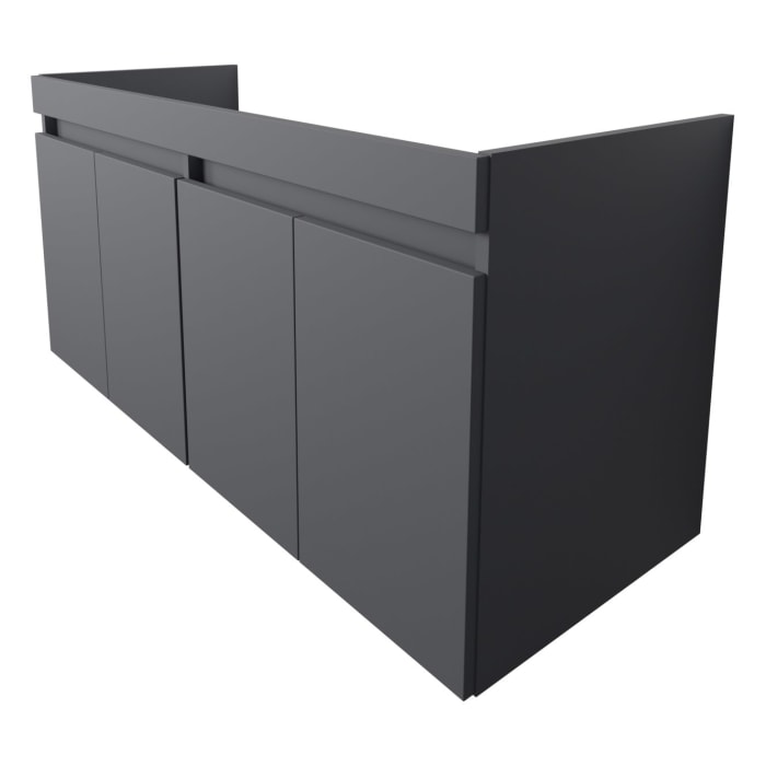 Lodge Doppel-Waschtischunterschrank 127 cm mit 4 Türen für Waschtisch Duravit Me by Stark