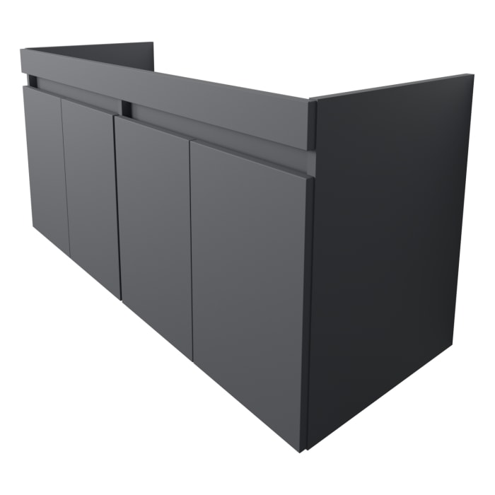 Lodge Doppel-Waschtischunterschrank 115 cm mit 2 Türen für Waschtisch Geberit iCon