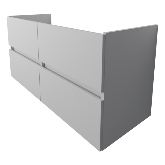 Lodge Doppel-Waschtischunterschrank 115 cm mit 4 Auszügen für Waschtisch Geberit iCon