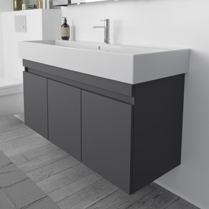 Lodge Waschtischunterschrank 115 cm mit 3 Türen für Waschtisch Duravit Vero Air