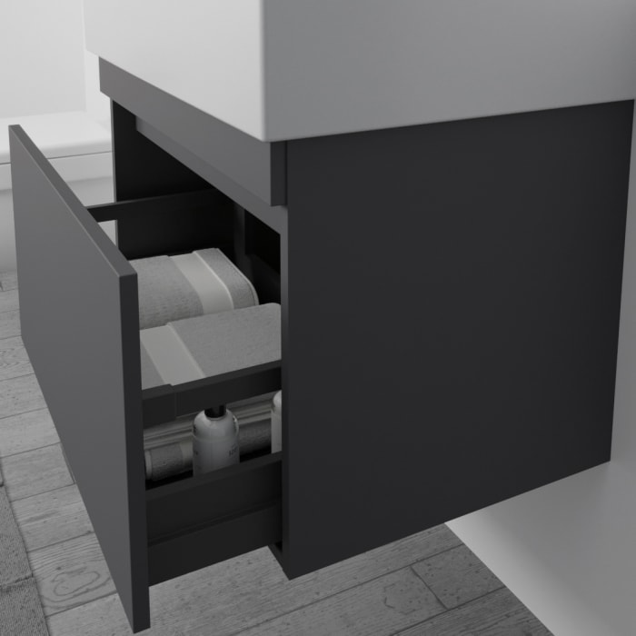 Lodge Waschtischunterschrank 98 cm mit 1 Auszug für Waschtisch Geberit Renova