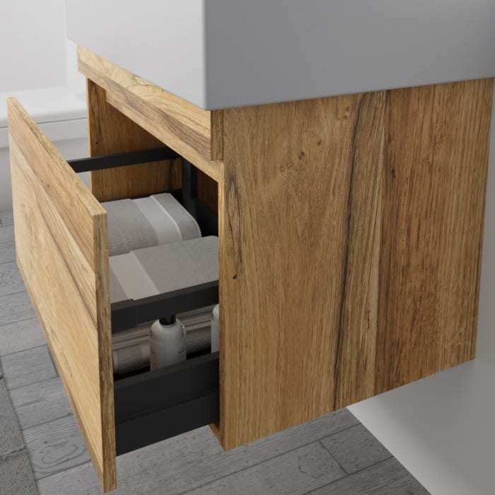 Lodge Waschtischunterschrank 125 cm mit 1 Auszug für Waschtisch Villeroy & Boch Subway 2.0